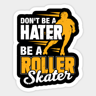 Roller Skating Quad Skates Skater Gift Sticker